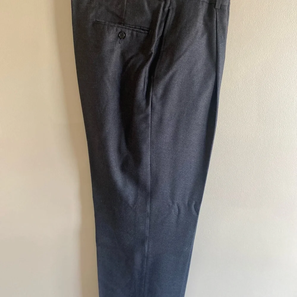 Keneth Cole‎ NY Men’s Suit 2 Piece Dark Gray Jacket 44L Pants 38X29 Flat Front